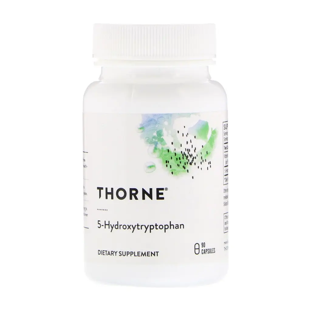 Амінокислота Thorne Research 5-HTP (5-гідроксітріптофана, 5-Hydroxytryptophan) 100 мг, 90 (THR-50302)