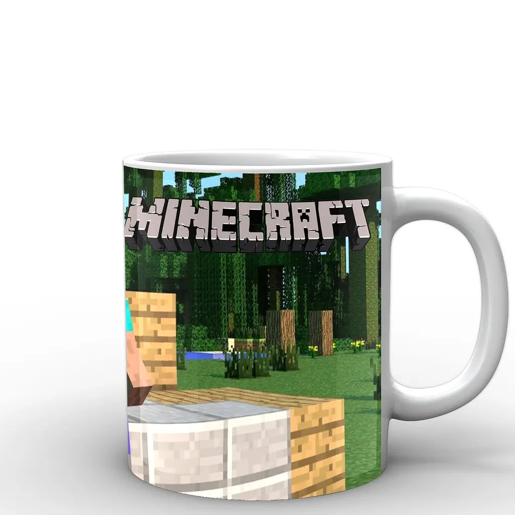 Кухоль GeekLand Minecraft Майнкрафт Стів MС.02.001 330 мл білий - фото 2