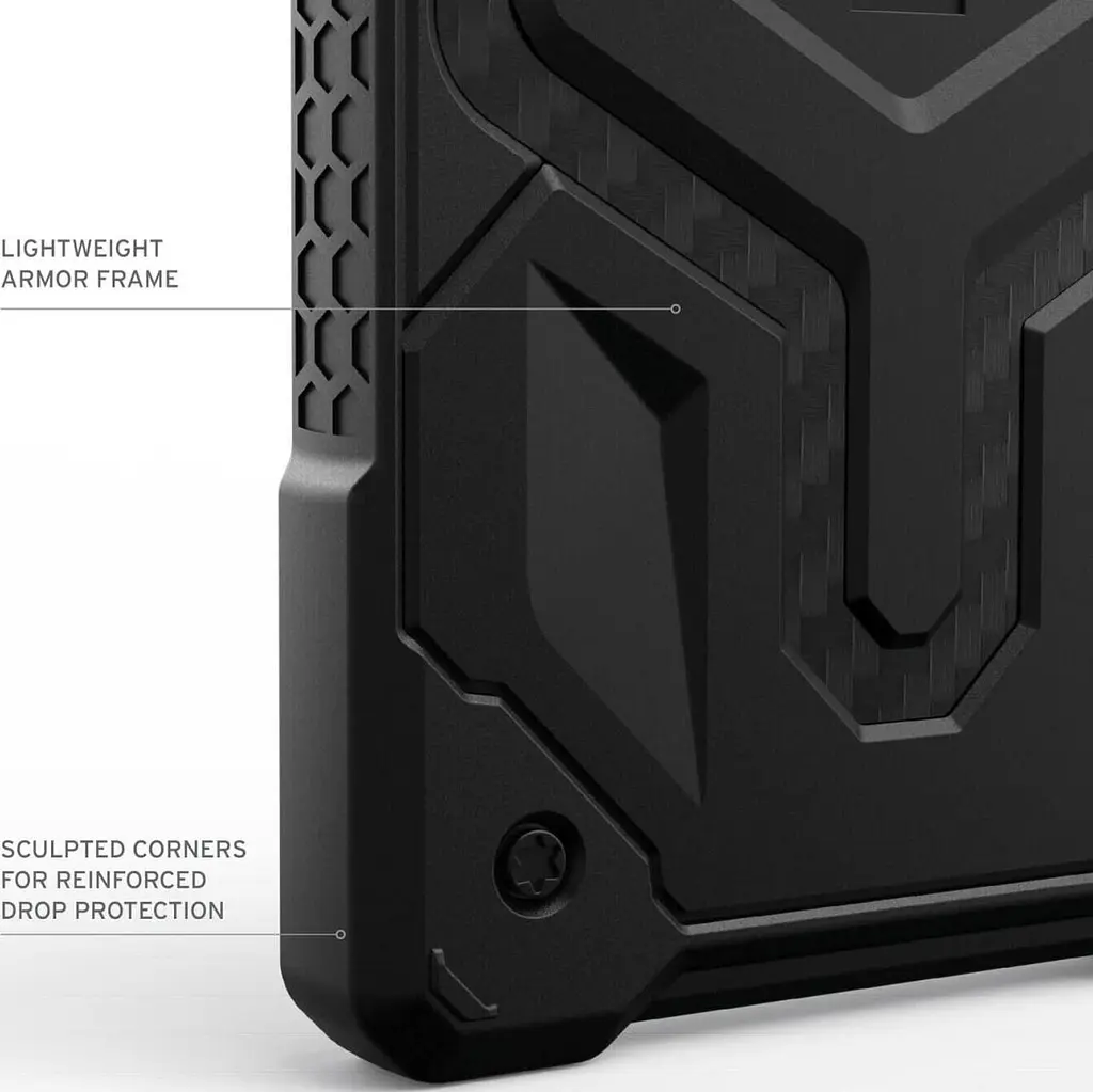 Оригінальний протиударний чохол UAG Monarch для Samsung Galaxy S24 Ultra (6.8") Carbon Fiber 214415114242 - фото 8