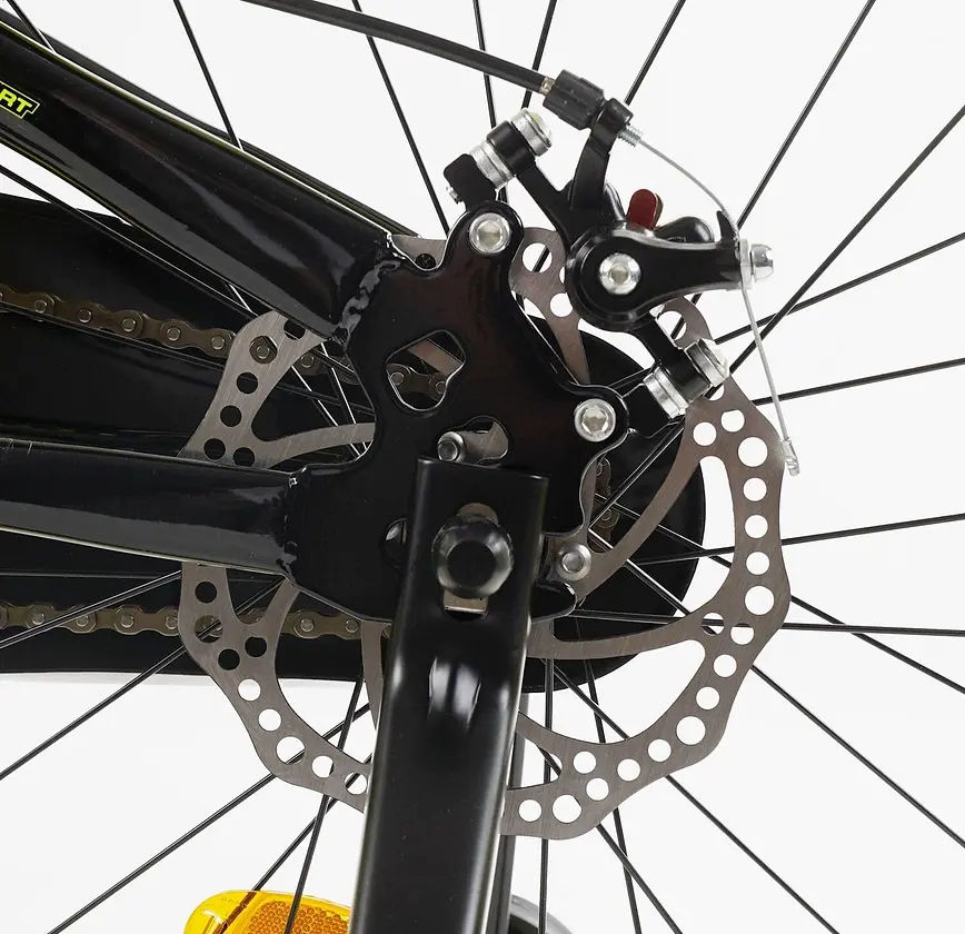 Велосипед Corso Falcon 20" 2-х колісний FL-20299 сталева рама, диск. гальма, дод. колеса, дзвінок, пляшечка, кошик, зібраний на 85% - фото 5