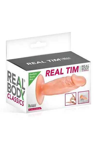 Фалоімітатор Real Body - Real Tim Flash, TPE, діаметр 3,4 см - фото 3
