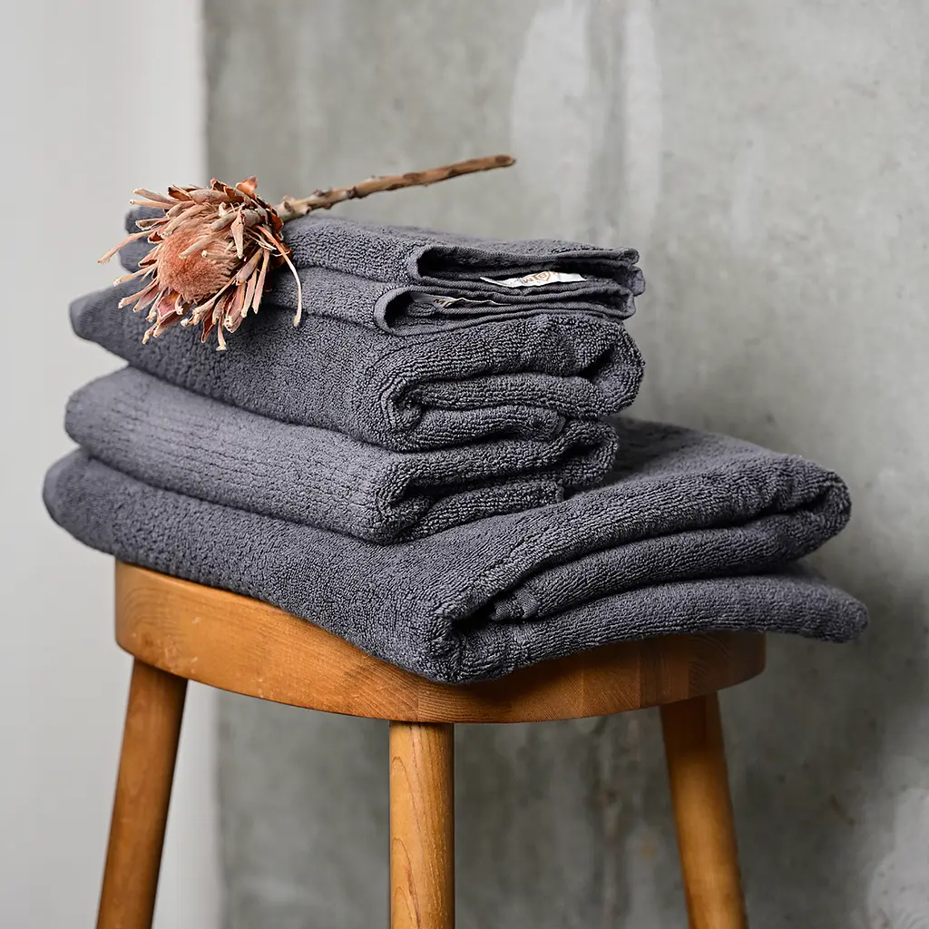 Рушник МВМ My Home Бриз 90х150 см XL темно-сірий (BT-04 XL DARK GRAY) - фото 10