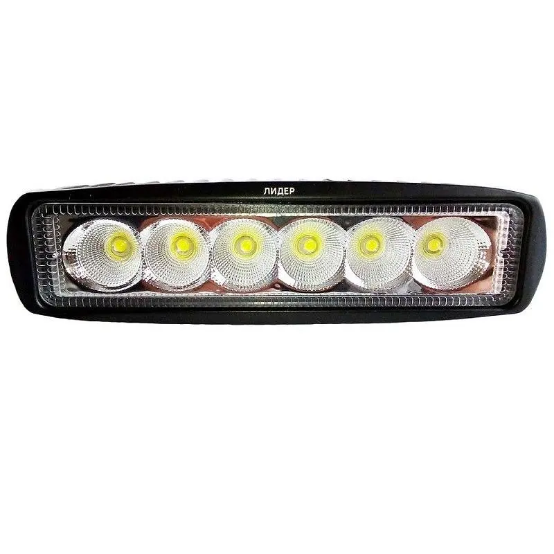 Додаткова LED фара 18W (3W x 6) 10-30V 160x46x57 mm ближній (07-18W) 1 шт. (2569) - фото 5