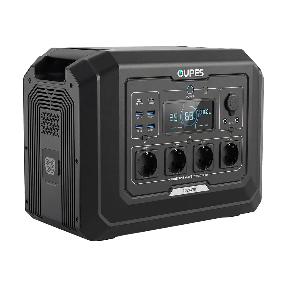 Портативна зарядна станція OUPES Mega 1 S1 2000W 1024Wh LiFePO4 (42-00306) - фото 3