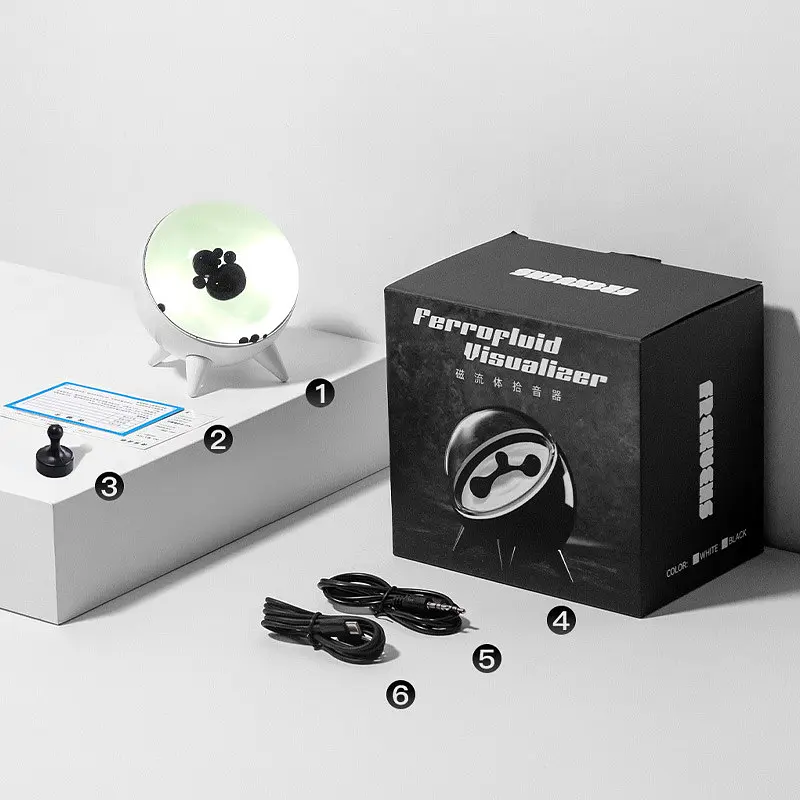 Музична ритмічна декоративна лампа CLT-002 з ферорідиною White - фото 5