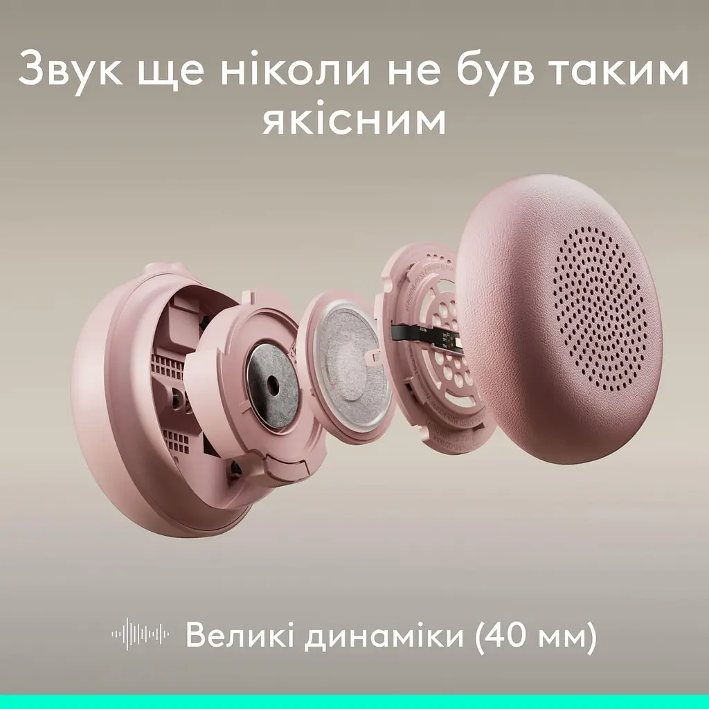 Гарнітура Logitech ZONE Wired 2 USB Headset Rose (981-001620) - фото 4