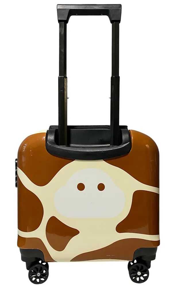 Дитяча валіза D01 Cow mini XS полікарбонат-ABS 42x40x23 см - фото 6