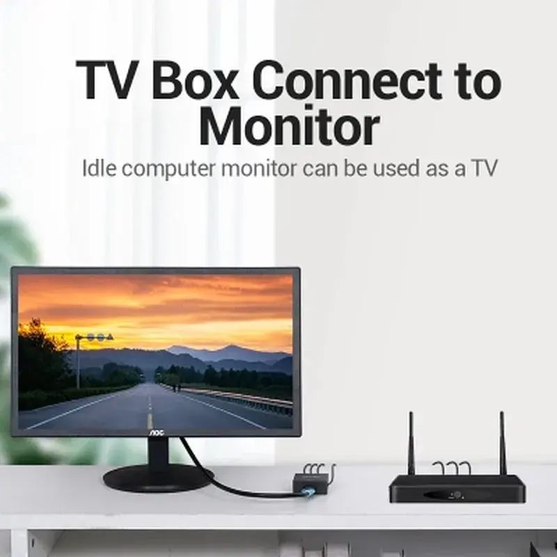 Конвертор RCA to HDMI black Vention (AEFB0) - фото 3
