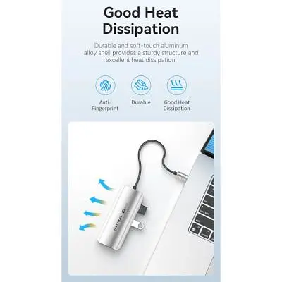 Концентратор Vention USB 3.1 Type-C to HDMI 4K60Hz/USB 3.0x3/PD 100W 5-in-1 (TQDHB) - фото 7