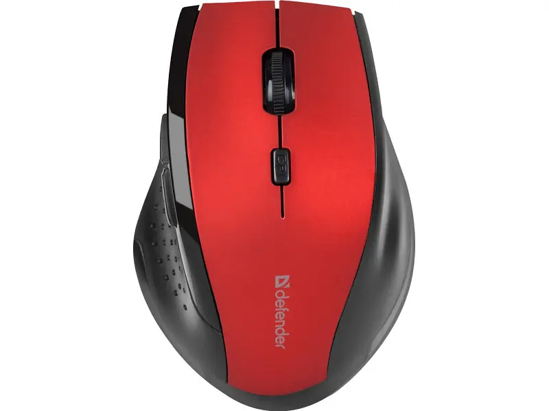 Миша Defender Accura MM-365 Wireless Red (52367) - фото 2