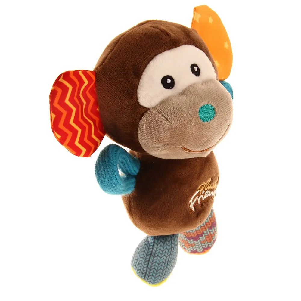 Іграшка для Собак Gigwi Plush Friendz Мавпочка з пищалкою 16х8х8 см - фото 2