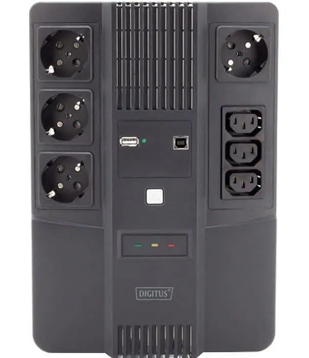 Источник бесперебойного питания Digitus 600 ВА / 360 Вт / 7 А*ч (DN-170110) - фото 2