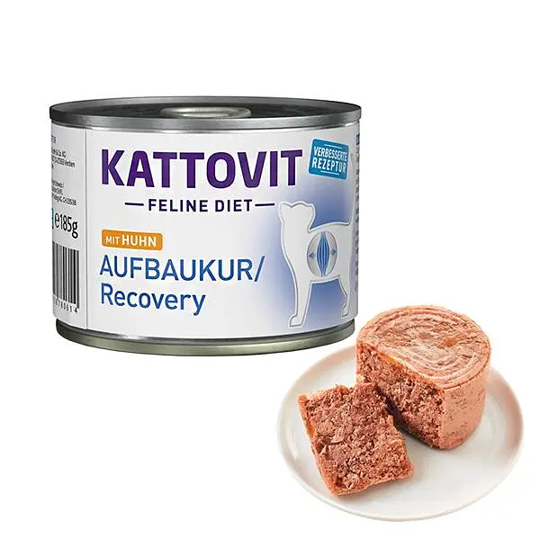 Повнораціонний вологий лікувальний корм Kattovit Recovery для котів у період відновлення, 185 г (78061)