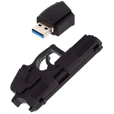 USB флеш накопитель ColorWay Pistol 32 GB 3.0 Black (CW-USBPL32) - фото 3