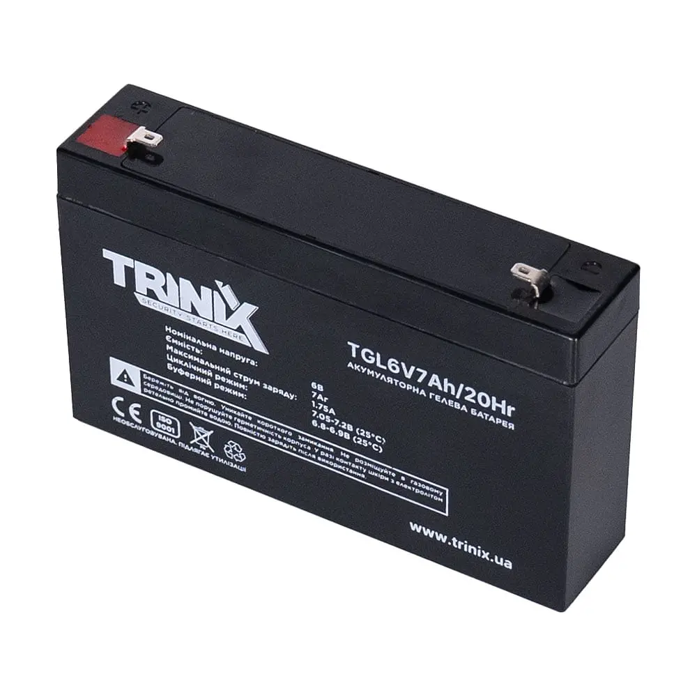 Аккумуляторная батарея гелевая 6В 7Ач Trinix TGL6V7Ah/20Hr GEL (44-00072) - фото 5