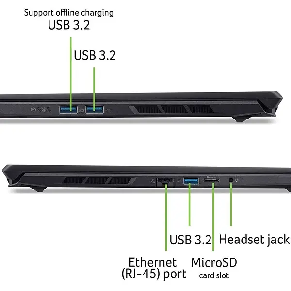 Ноутбук Acer Nitro V 16S ANV16S-61-R9C4 (NH.QXNEU.003) Obsidian Black - фото 7