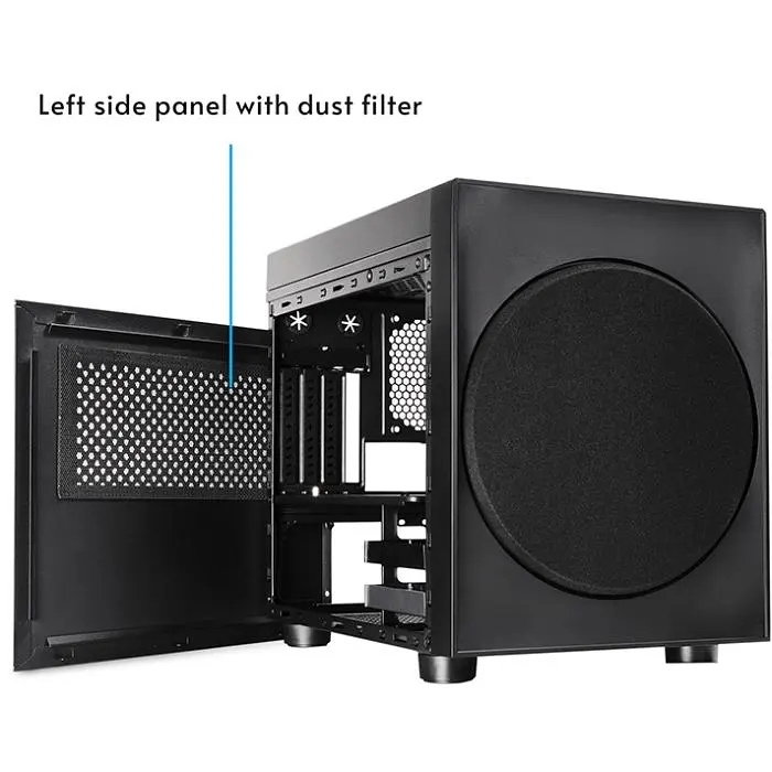 Корпус Chieftec THE CUBE CI-03B-OP, без БЖ, fan 20 см, mATX, Black (CI-03B-OP) - фото 7