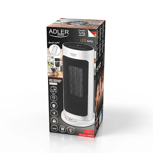 Тепловентилятор керамічний Adler AD 7738 - фото 10