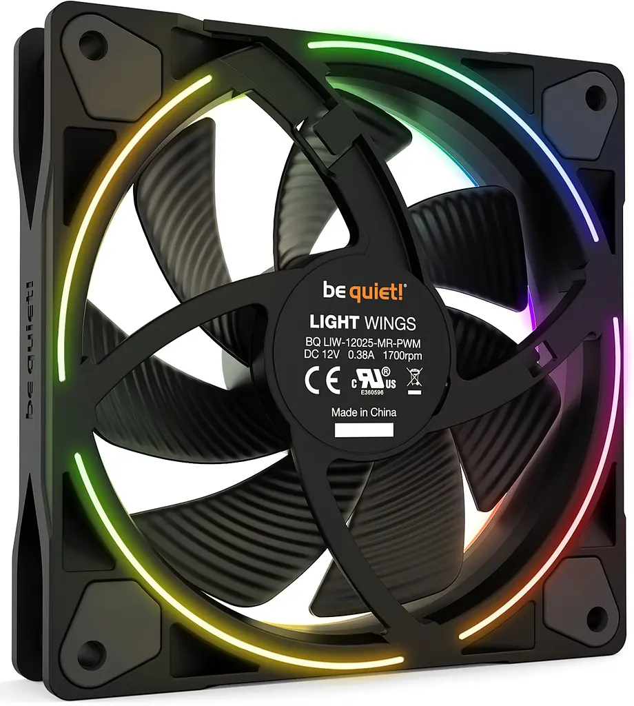 Вентилятор be quiet! Light Wings 120mm PWM 3-Pack Black (BL076) - фото 2