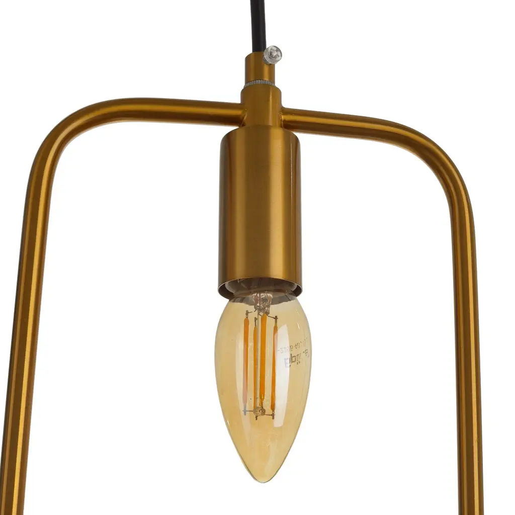 Люстра Brille подвесная лофт для кухни E14 40W BZ (BL-855S/1) - фото 9