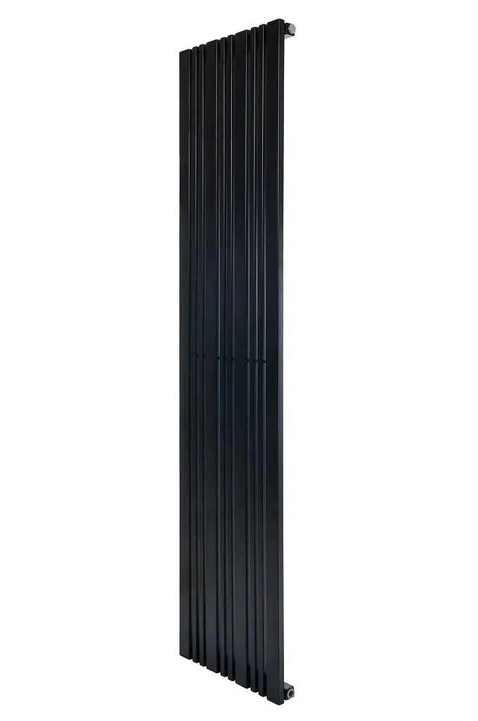 Дизайнерський вертикальний радіатор опалення Arttidesign Lucca 10/1800/456/50 чорний матовий - фото 3