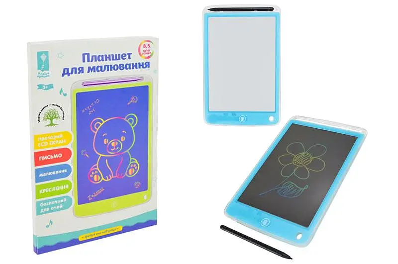 Планшет для малювання LCD PL7062 "Грай та навчайся" екран 8,5" в коробці р.15x11x23 см