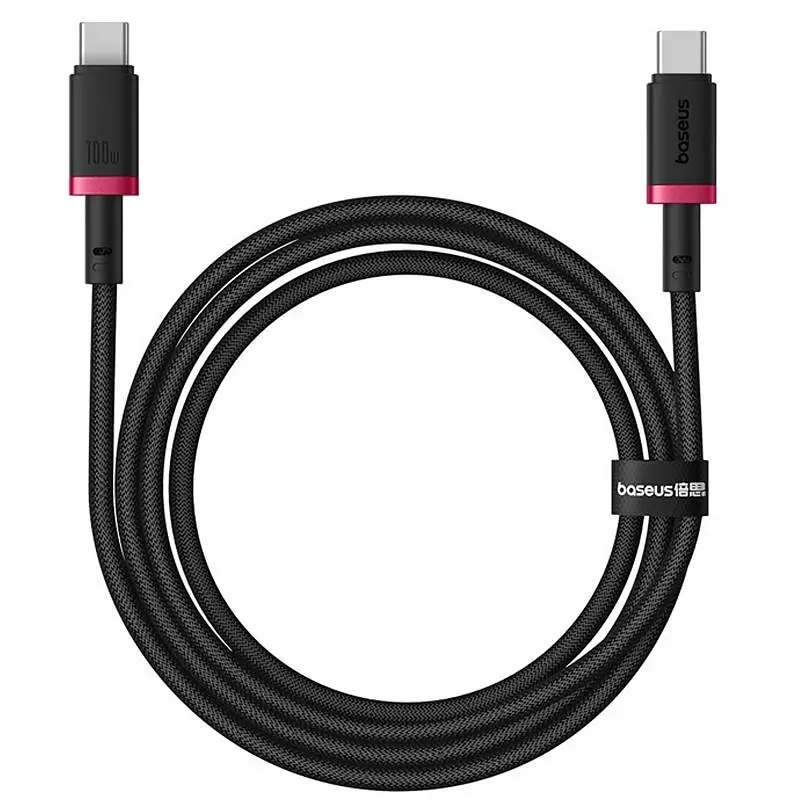 Дата кабель Baseus Dura Series Fast Charging Type-C to Type-C 100W (2m) (P10377803) Red / Black - фото 2