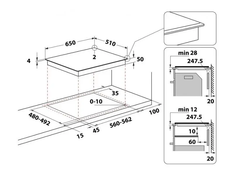 Індукційна варильна поверхня Whirlpool WF S4665 CPBF - фото 8