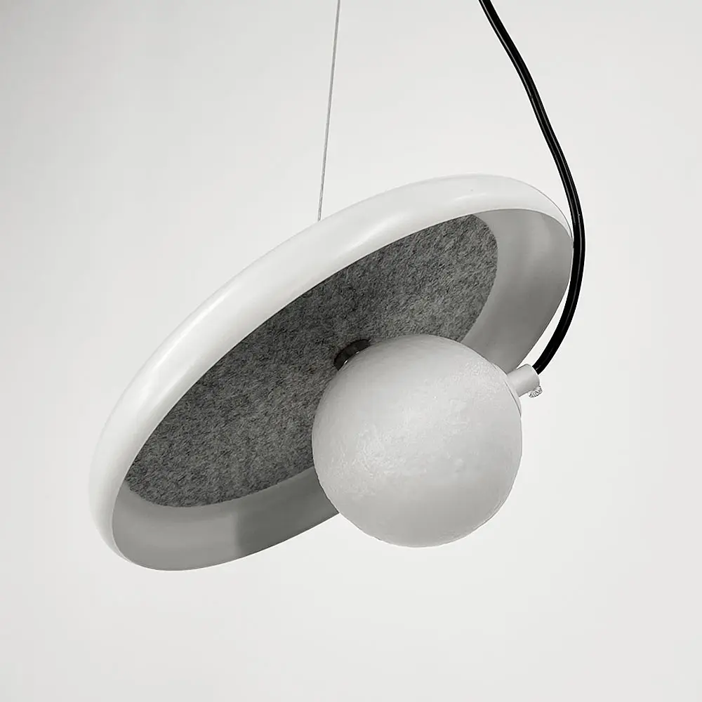 Підвіс із білим корпусом та білим плафоном на магніті | Арт. A 166D-250 WT | Line F - фото 4