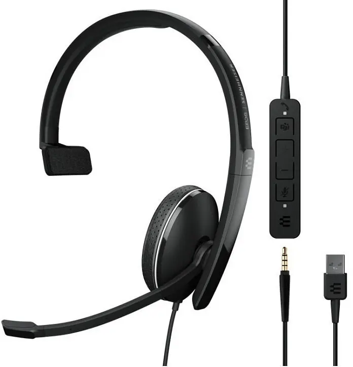 Компьютерная моногарнитура On-Ear EPOS ADAPT 135T USB II, 3,5 мм/USB Sennheiser teh0013088 - фото 2