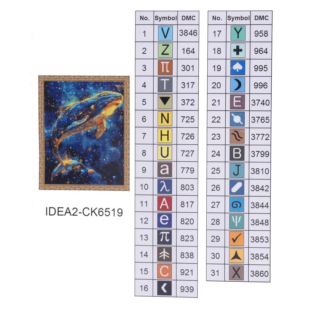 Набор с алмазной мозаикой "Касатка" 40*50 см, IDEA2-CK6519, ТМ "99IDEAS" - фото 8