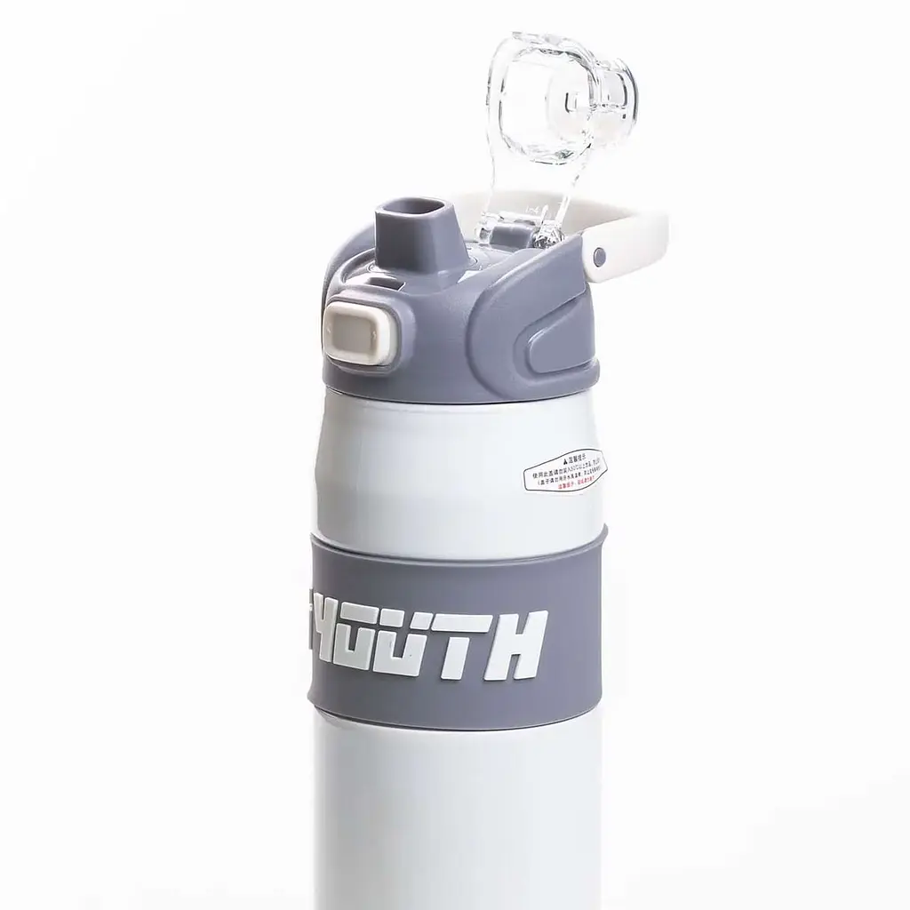 Термос спортивний TO YOUTH 680 мл з мундштуком, білий Yiwu HP-14-54W - фото 5