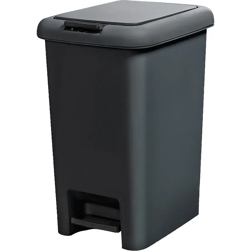 Відро для сміття MBM My Home з кришкою та педаллю 30 л антрацит (BIN-01 30L ANTHRACITE)