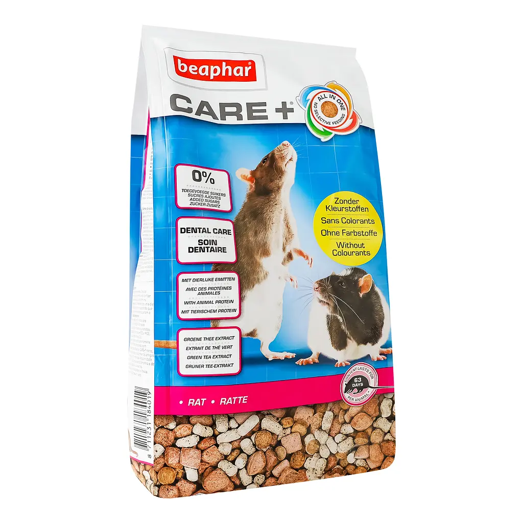 Полноценный корм Beaphar Care+ Rat супер-премиум класса для крыс 700 г (18401) - фото 3