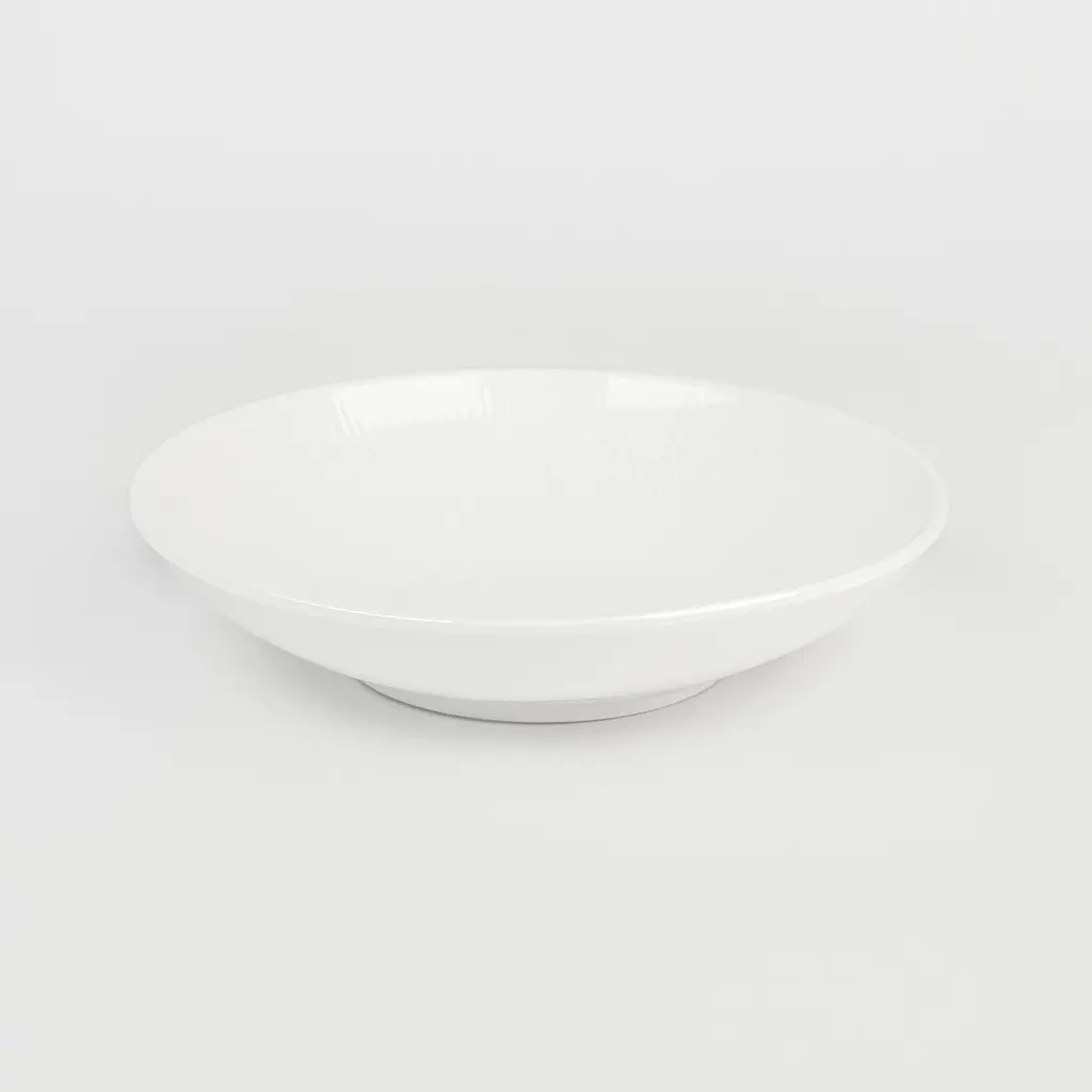 Тарілка МВМ My Home Промінь глибока 20.9 см біла (KP-121 WHITE) - фото 9