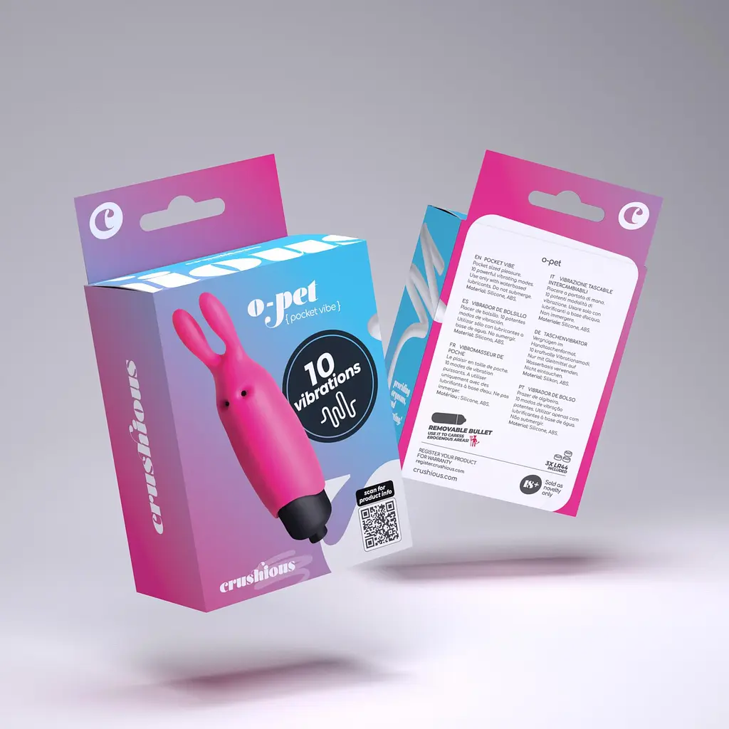 Вібратор для клітора Crushious O-Pet Vibe 8.8 см (рожевий) - фото 11