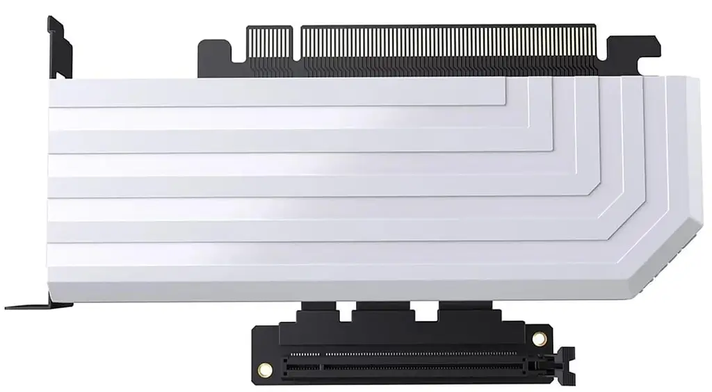 Райзер Hyte PCIE40 4.0 Luxury Riser Cable 200mm White - фото 6