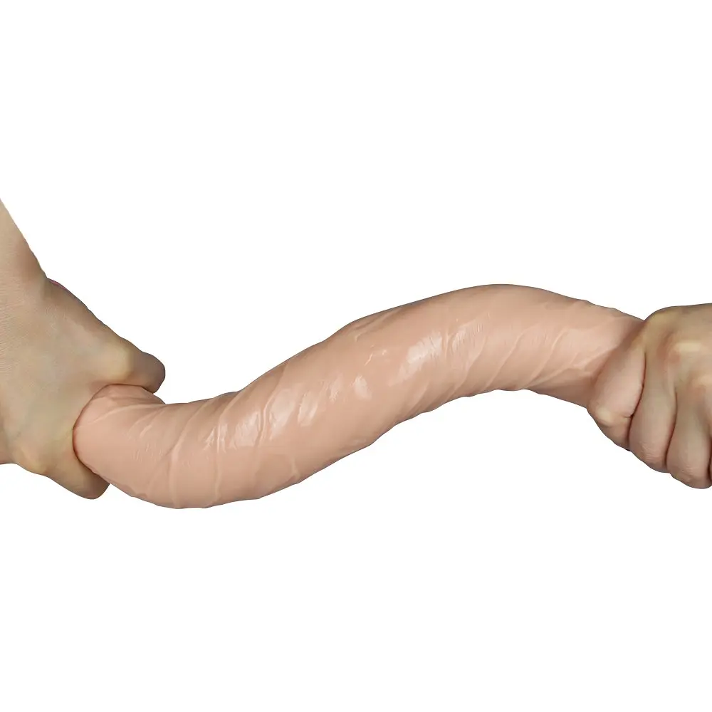 Двосторонній фалоімітатор LoveToy 17 King Size Realistic, 45 см - фото 5