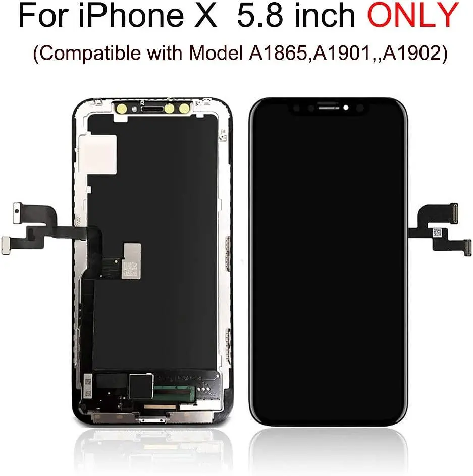 Комплект для ремонта ЖК-экрана 3D Touch для iPhone X 5,8 дюйма с инструментами для ремонта дисплея - фото 2