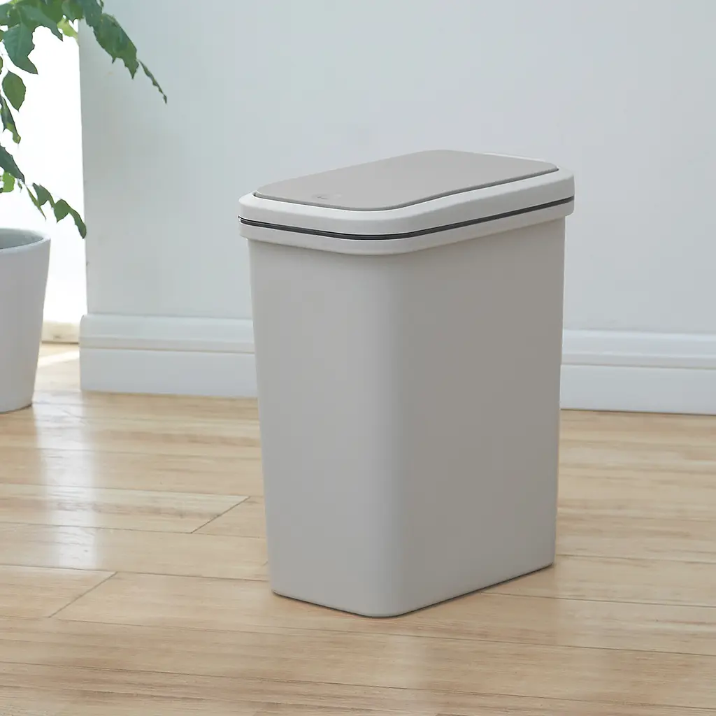 Відро для сміття MBM My Home з кришкою 15 л сіре (BIN-04 15L GRAY) - фото 4