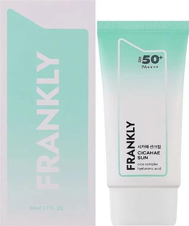 Крем заспокійливий сонцезахисний 50 мл Frankly Cicahae Sun SPF 50+ - фото 2