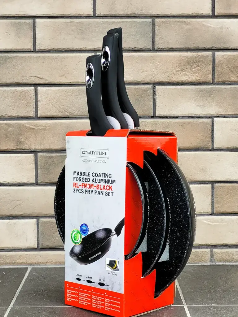 Набор сковородок 3шт Royalty Line RL-FM3M-BLACK - фото 3