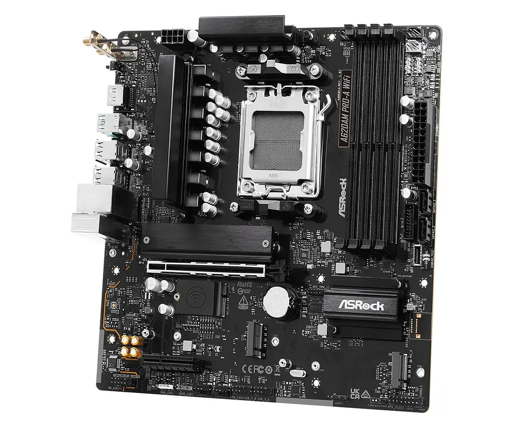 Материнська плата ASRock A620AM Pro-A WiFi Socket AM5 - фото 4