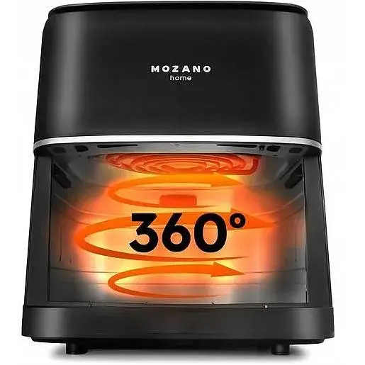 Безмасляная аэрофритюрница Mozano AGD/FRY/02#SRE мультипечь аэрогриль 1700 Вт 8 л - фото 6
