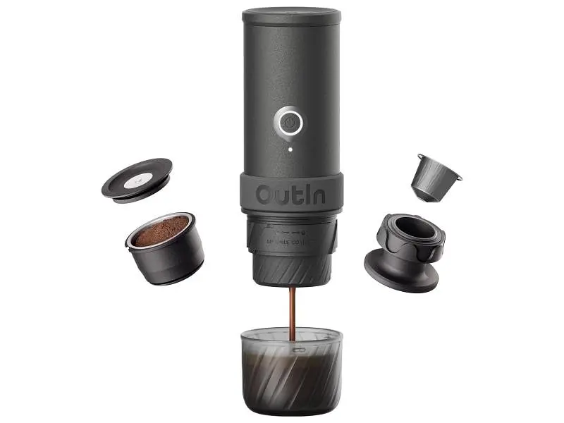 Портативна кавоварка Outin Mino Space Grey (OTEM-MO-01-AA-SG) - фото 4