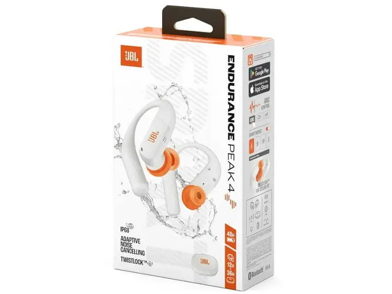 Навушники TWS JBL Endurance Peak 4 White (ENDUPEAK4WHT) - фото 8