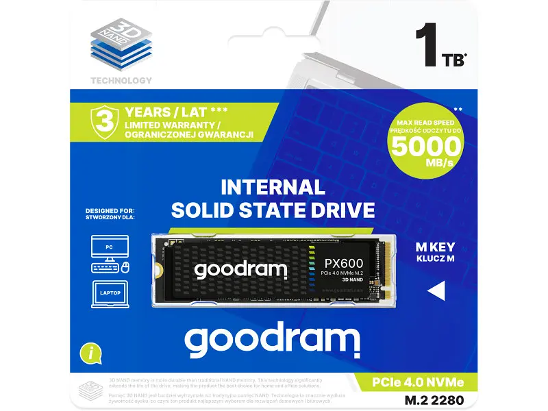 SSD-накопичувач GOODRAM PX600 1 TB (SSDPR-PX600-1K0-80) - фото 3