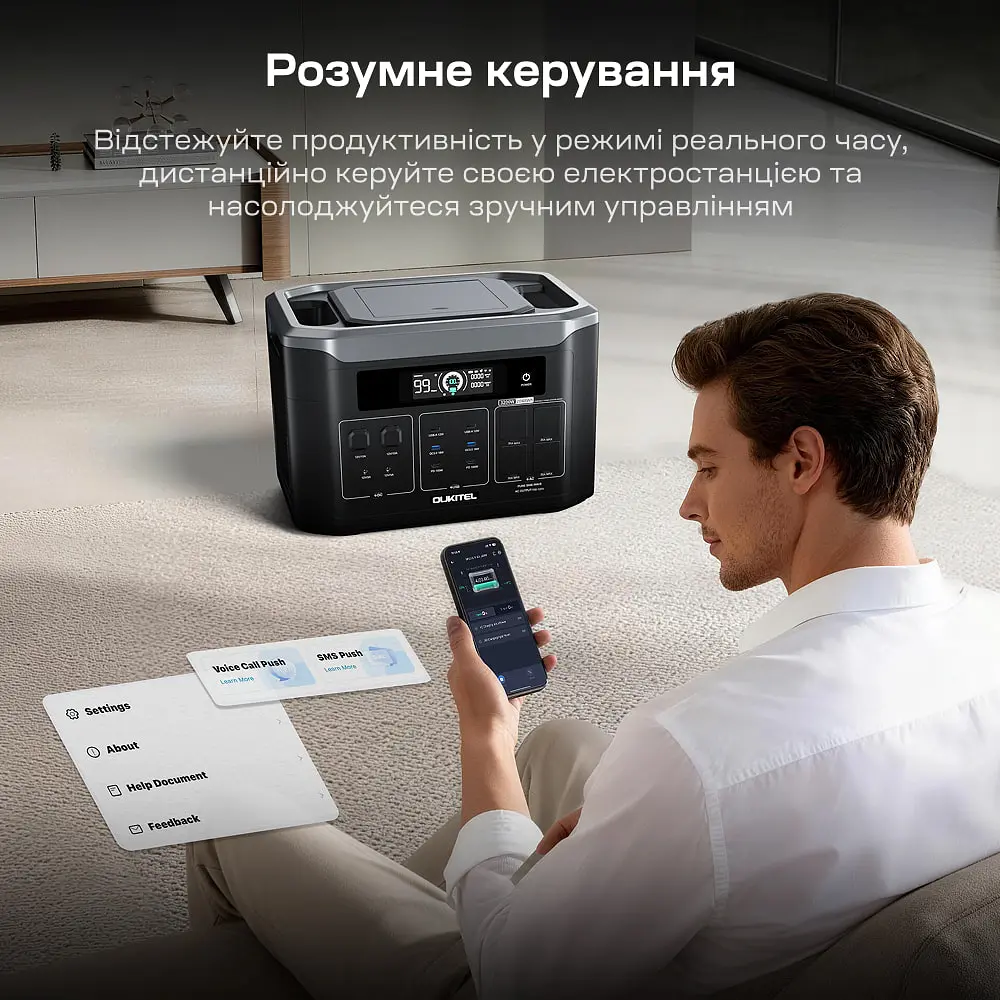 Портативна зарядна станція OUKITEL BP3000E 3200W 2048Wh (42-00280) - фото 14