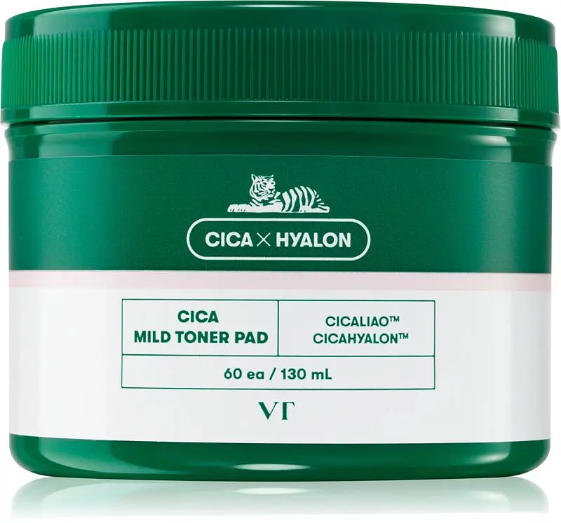Тонер-педи з екстрактом центелли 60 шт VT Cosmetics Cica Mild Toner Pad - фото 2