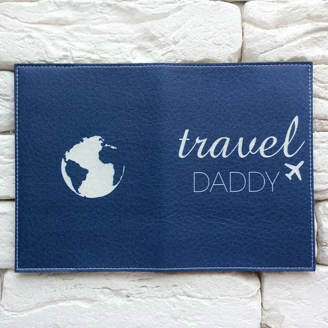 Обкладинка для паспорта Travel Daddy (темно-синій) - фото 3